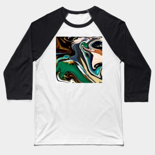 Abstract marble painting Art Baseball T-Shirt